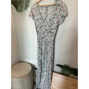 Preloved American Eagle Maxi Dress Open Front Romper